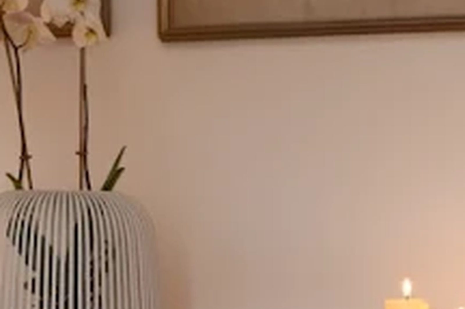 Wei&szlig;e Orchidee im Studio K in Bozen
